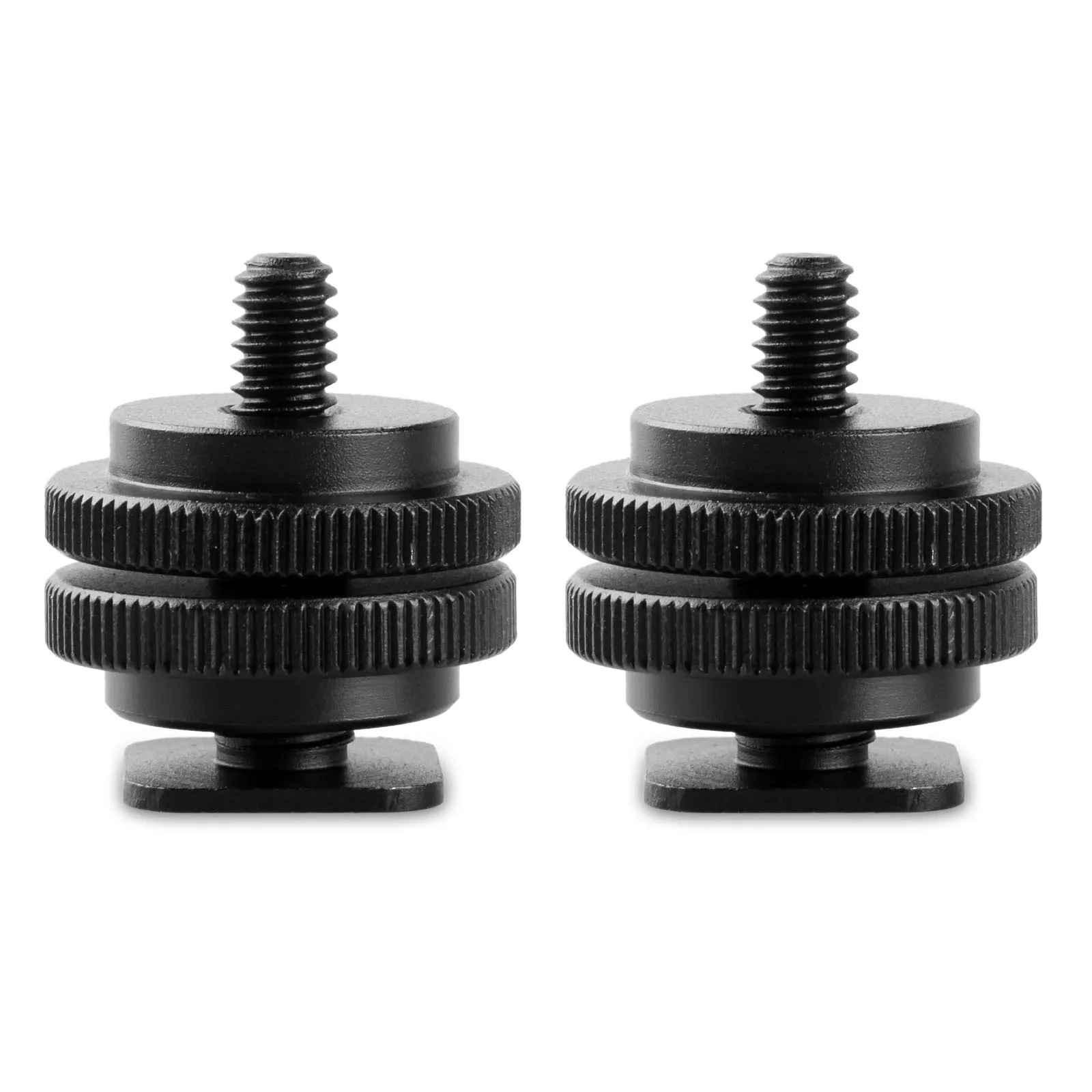 SmallRig Cold Shoe Adapter Mount Plaat Universeel (2 stuks) met 3/8" tot 1/4" Draad Alleen voor camera en monitor 60g -1631