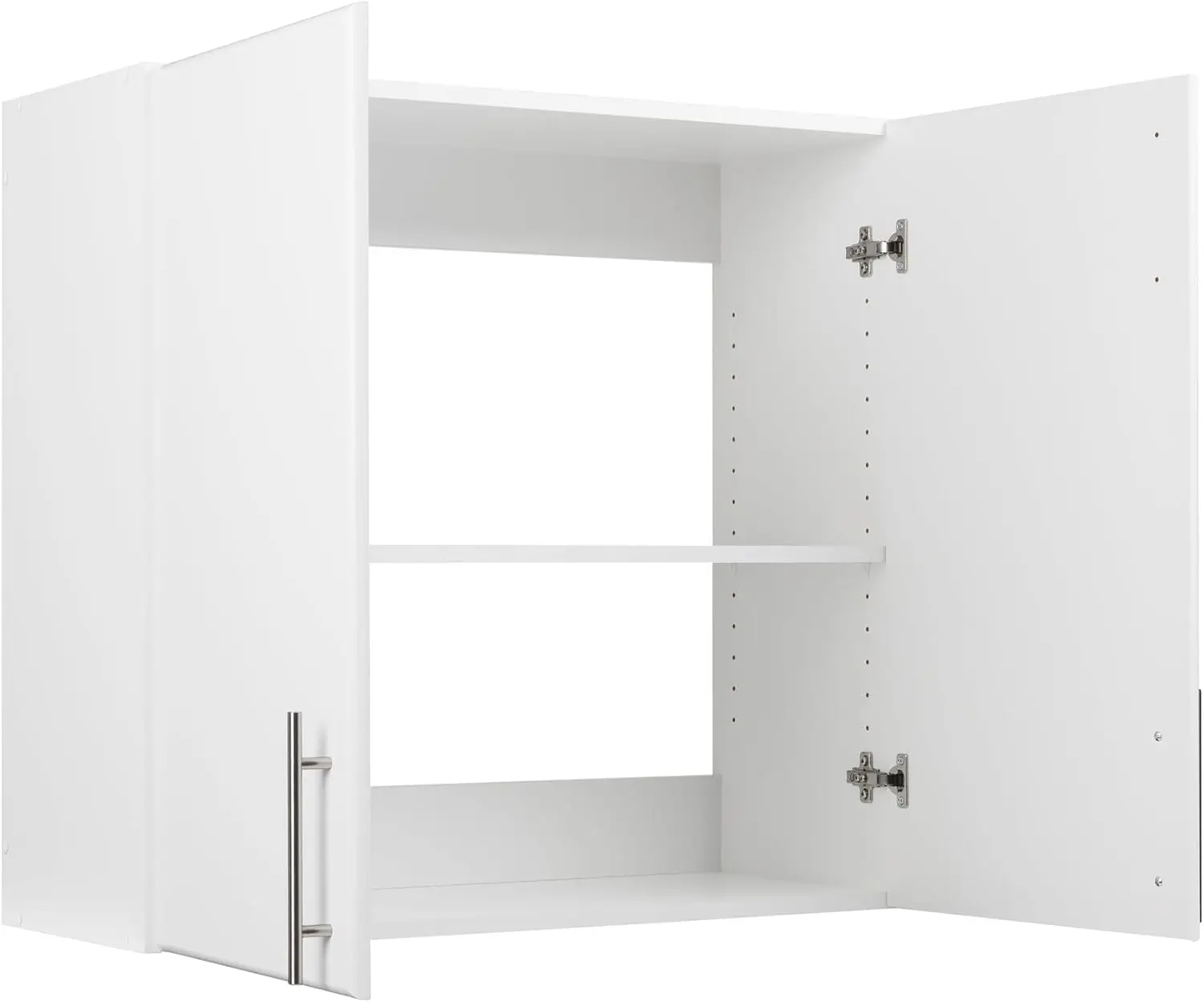 Elite Gabinete de pared de 32", gabinete de almacenamiento blanco, gabinete de baño, gabinete de despensa con 1 estante ajustable de 12 pulgadas de profundidad x 32 pulgadas de ancho x 30 pulgadas de alto, -