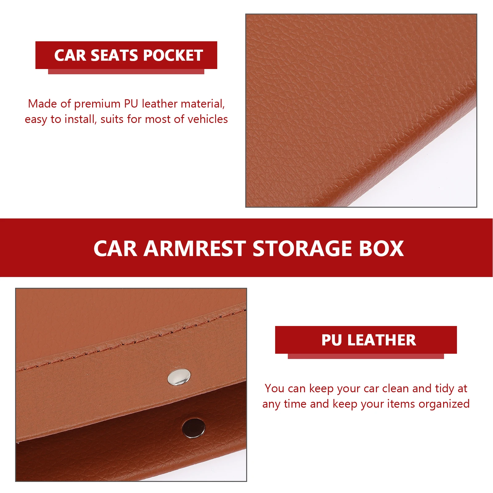 

2 Pcs Seat Gap Storage Box Holder Multifunctional Car Filler for Automotive Side Pockets Gaps Organizer Organiser Animal