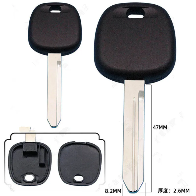 

10 шт. для Toyota 4Runner Avensis Camry Corolla Yaris HiAce Highlander RAV4 чехол для транспондера без выреза TOY47 лезвие