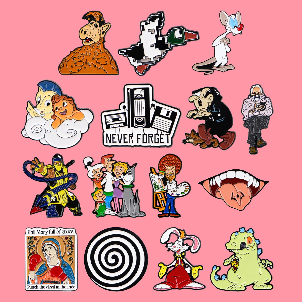 Lustige Anime Figuren Emaille Pins Cartoon Tiere Brosche Anstecknadel Abzeichen auf Rucksack Kleidung Accessoires Modeschmuck Kind Geschenk