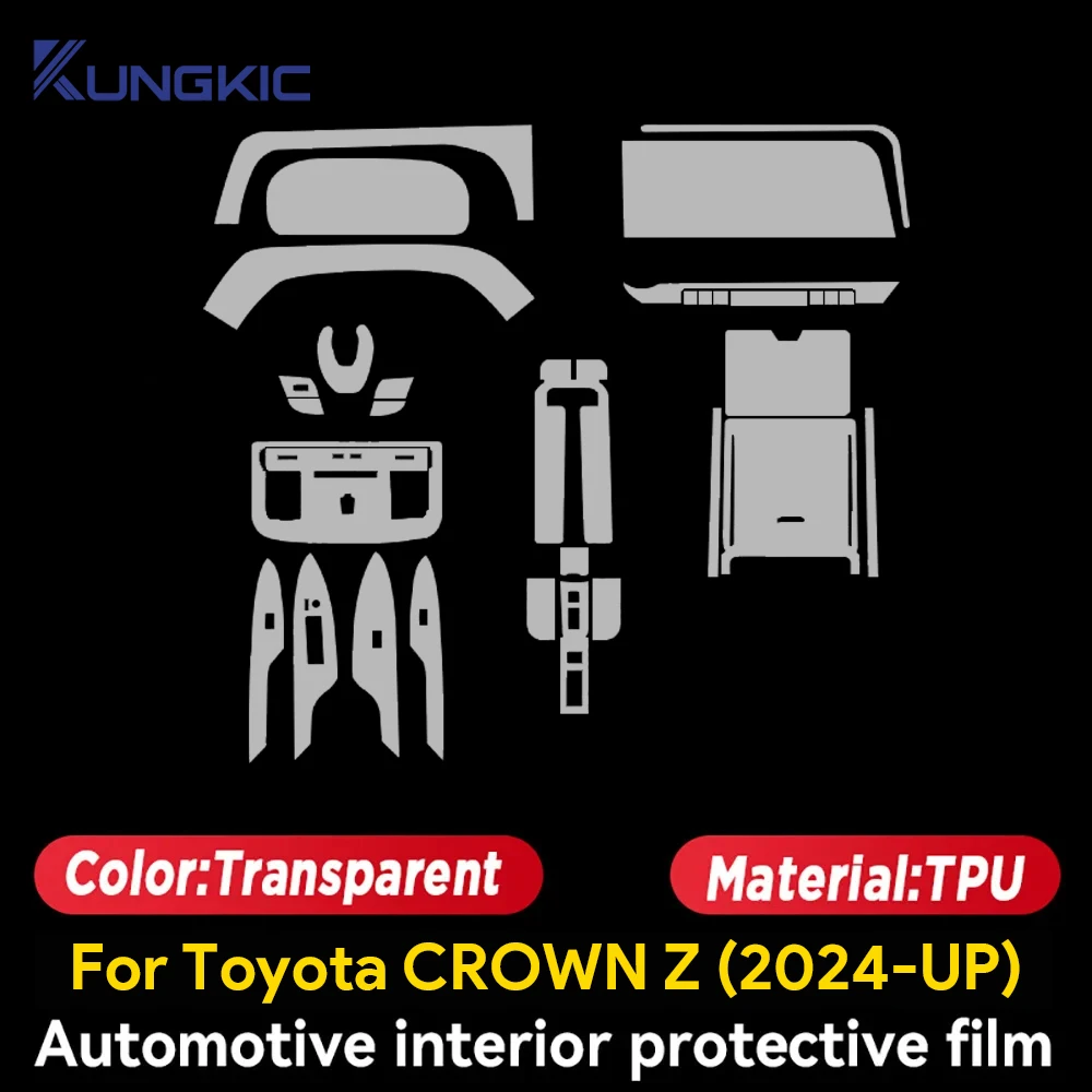 

Для Toyota CROWN Z 2024 2025 интерьер автомобиля, центральная консоль, навигационный экран, прозрачная защитная пленка из ТПУ, ремонт против царапин