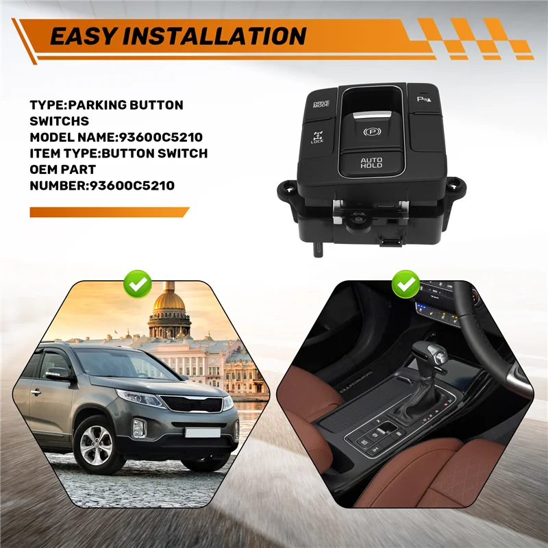 

Trending 93600C5210 Electronic Handbrake Switch Parking Button Switchs For Kia Sorento
