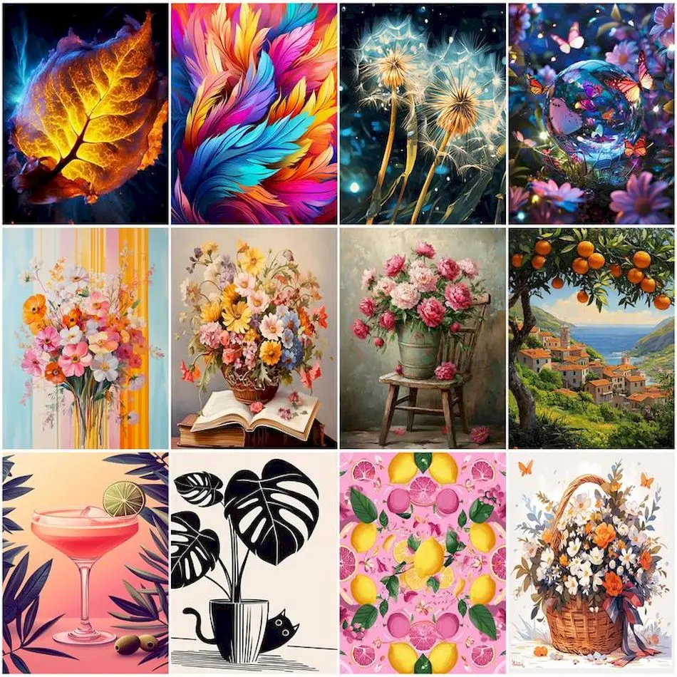 

RUOPOTY Painting By Numbers With Frame Picture Drawing Original Gifts Handpainted Paint Kit On Canvas Crafts Oil Art Home Decor