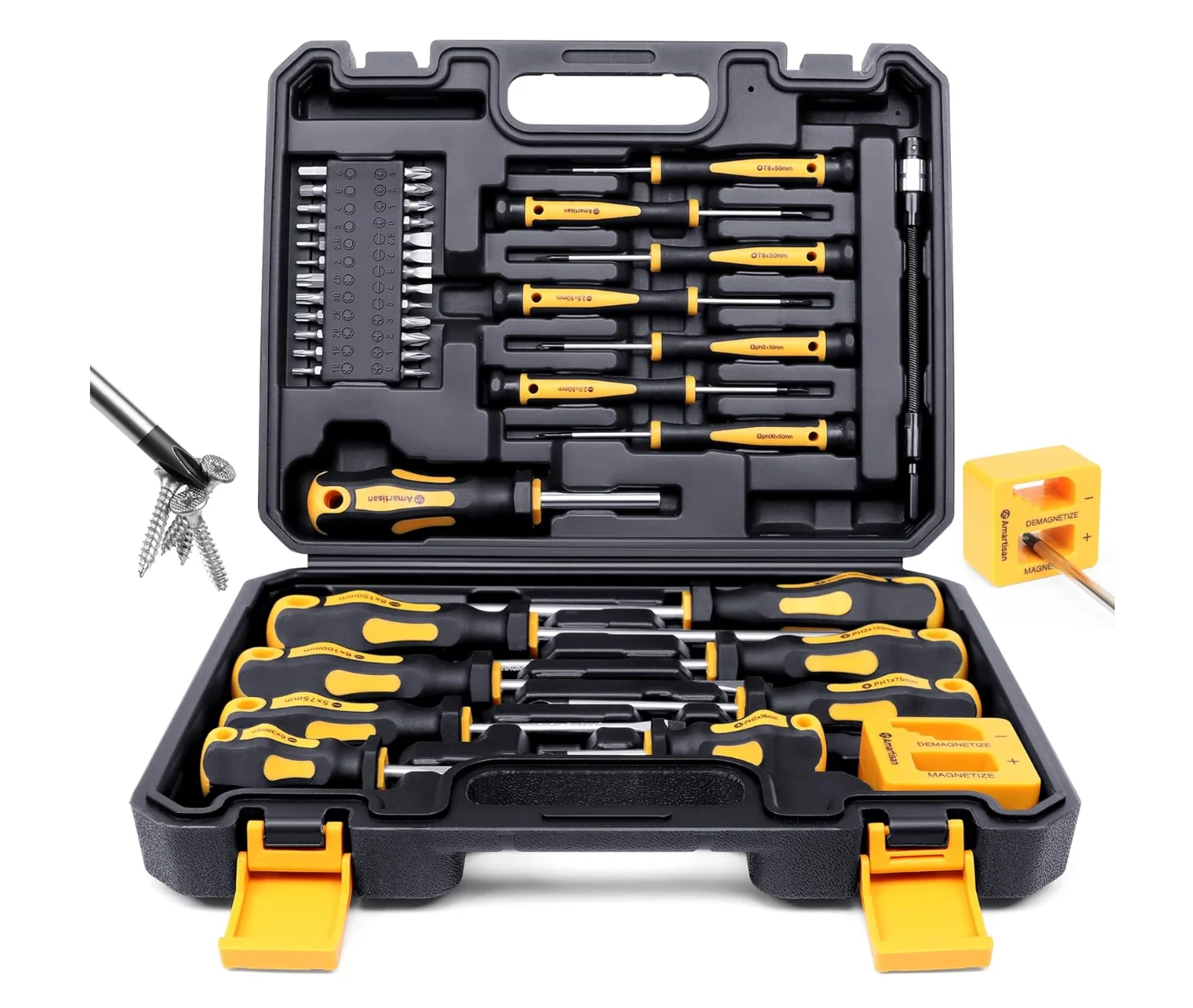 

42 PCS Magnetics Screwdriver Tool Set with Case Hand Screwdriver Set