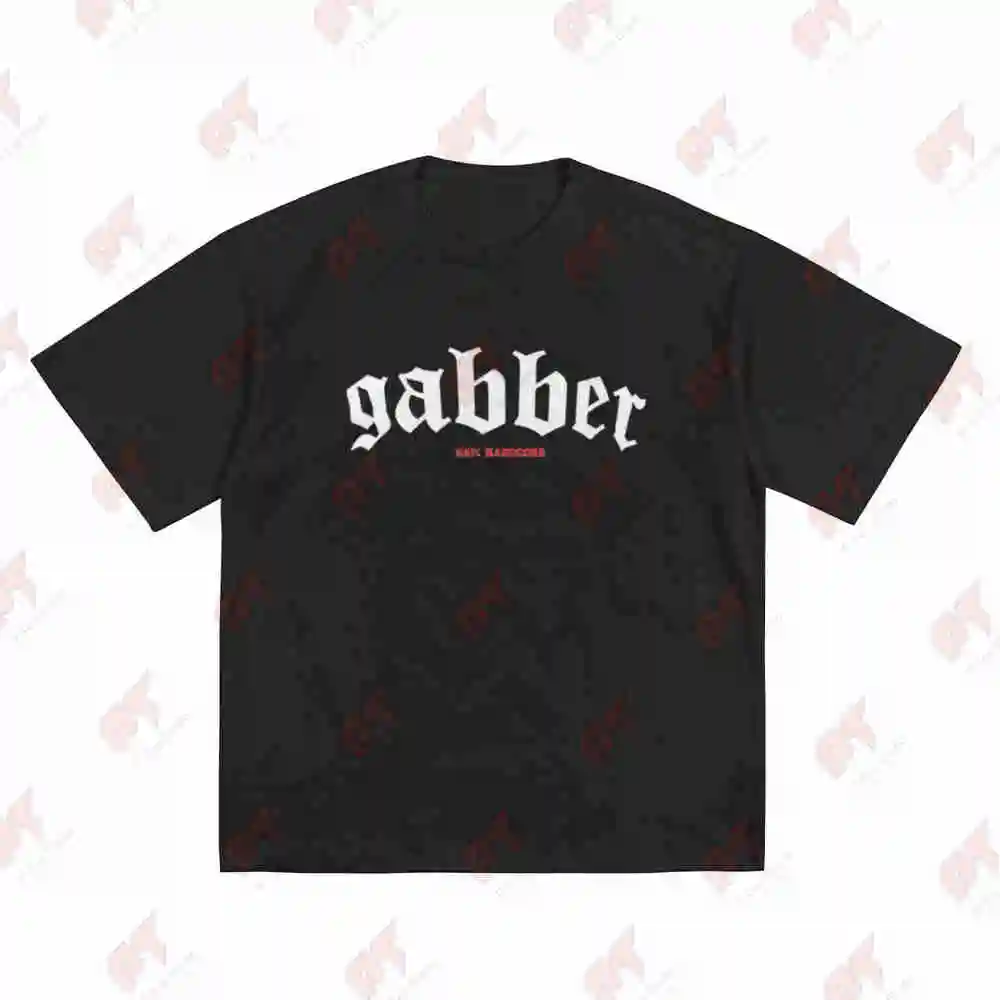 Hardcore Gabber Streetwear Short Sleeve Tee 100% Cotton T-Shirt