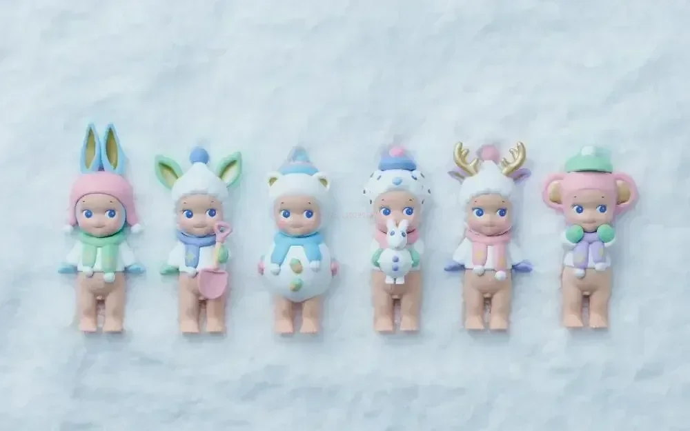 Original Sonny Angel Winter Wonderland Series Blind Box Mini Figure Figurine Cute Hipper Cartoon Surprise Toys Christmas Gifts