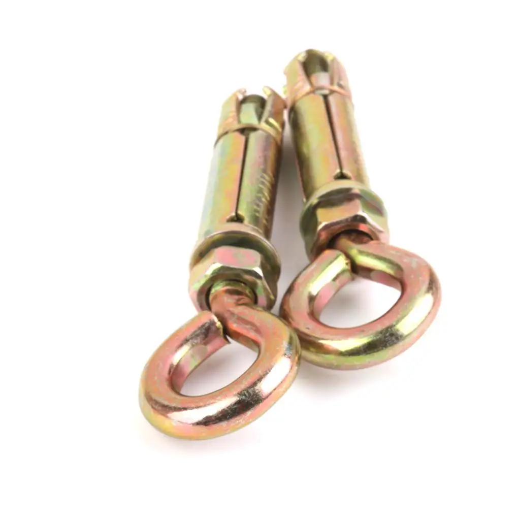 2 × 16 مم مسامير توسيع السكك الحديدية، خطاف مغلق، مرساة، مسمار ذو عين،