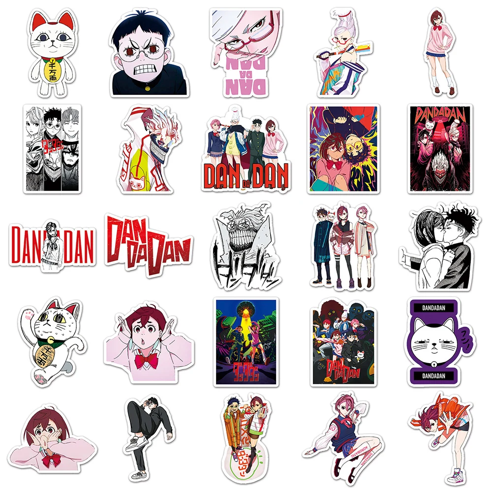 10/30/50pcs DANDADAN Anime Graffiti Stickers Ayase Momo Cartoon Decals Decoration DIY Laptop Skateboard Phone Manga Decals Toys