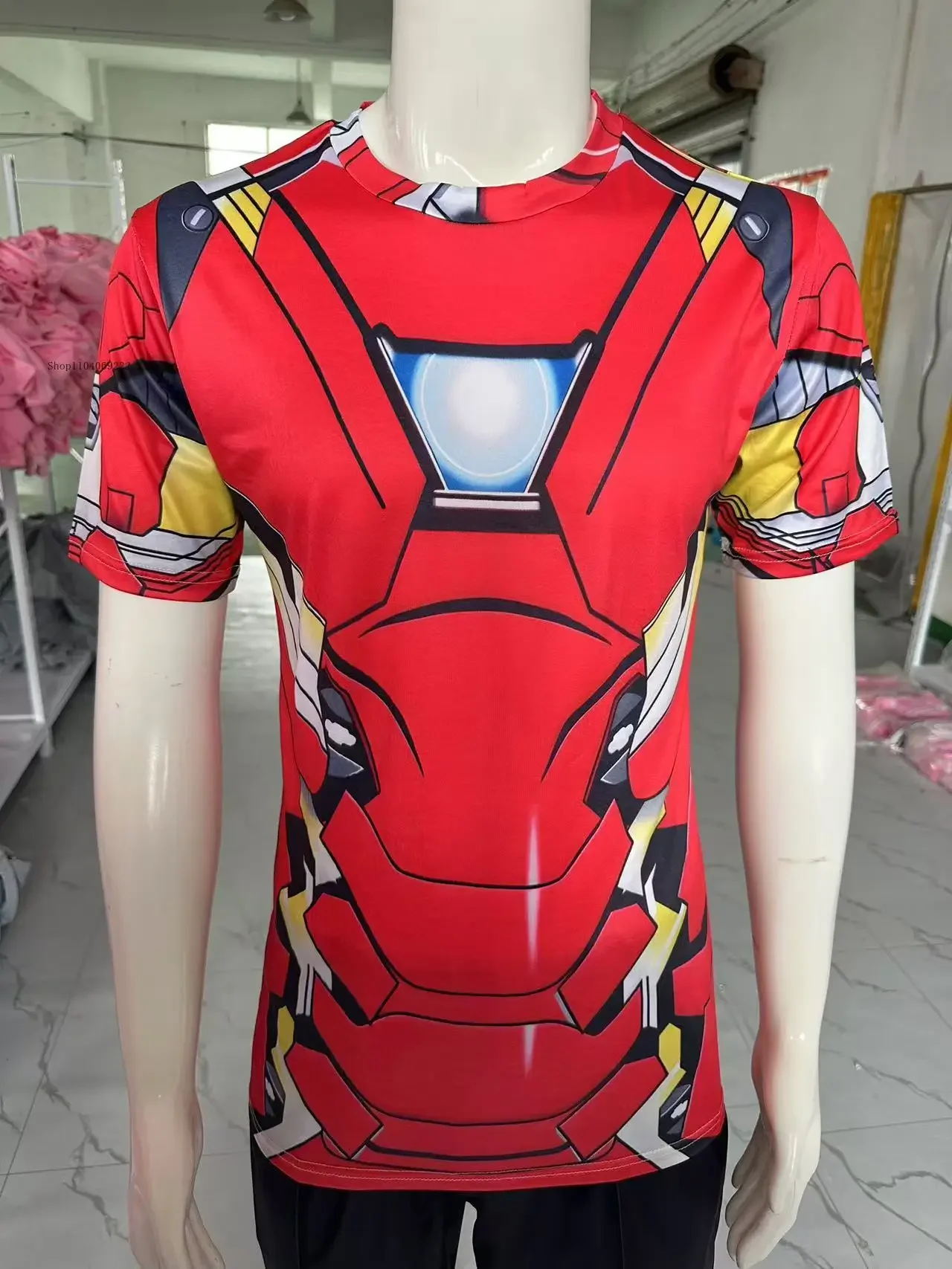 

Round -neck Short -sleeved Sports Men's 3D Printing 3D Digital Printing Cartoon Cartoon Anime Popular Short -sleeved Tight T