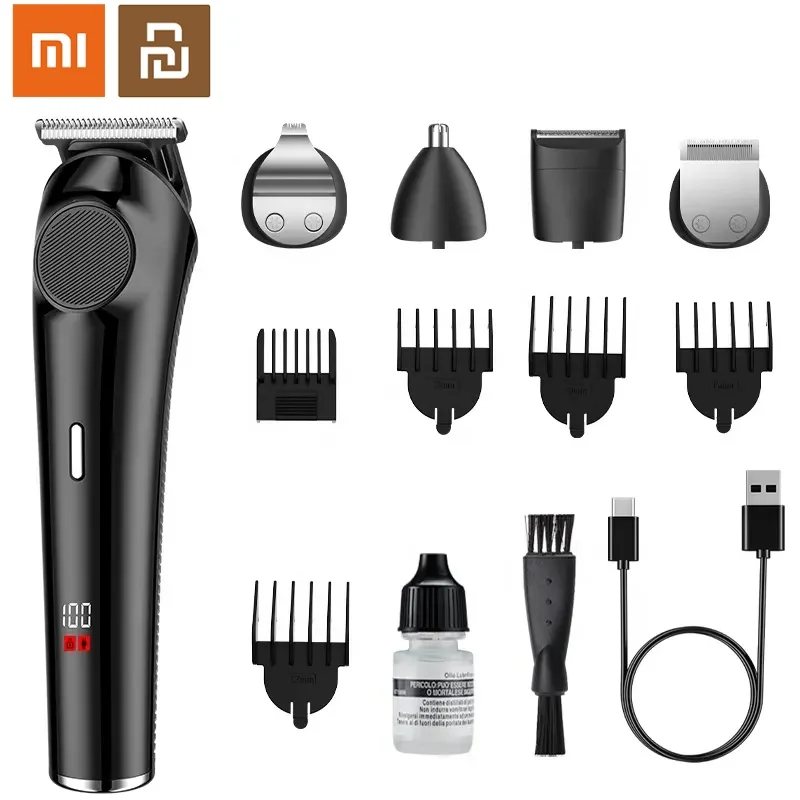 Xiaomi Youpin New Men's MultiFunction Grooming Kit Pro Electric Hair Clipper 5-in-1 Shaver Nose Hair Trimmer Set Trimmer