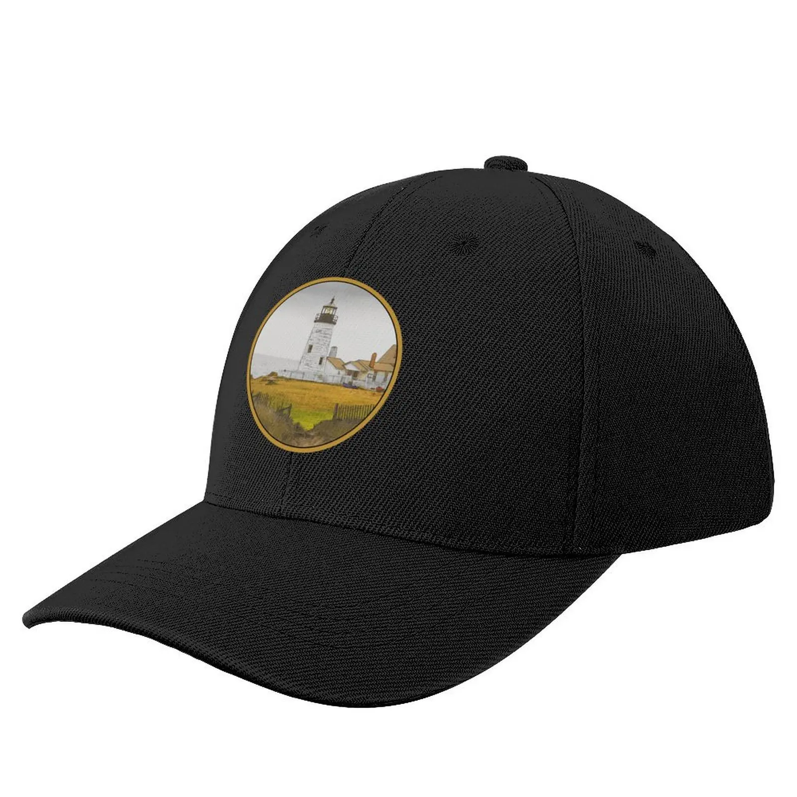 

Maine Pemaquid Lighthouse - Original Art Baseball Cap beach hat Sunscreen Hat Luxury Brand hard hat Men Women's