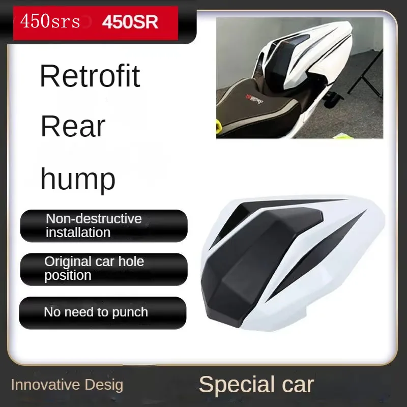 

For CFMOTO 450SR/SRS 2022 2023 2024 2025 Quick Release Rear Seat Cowl Hump Cover - Racing Style ABS Plastic Motorcycle Body Kit
