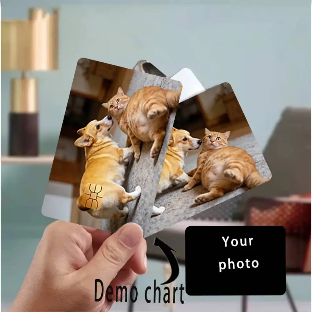 DIY Custom Image Credit Card Skin Sticker HD Quick Print PVC Personalized Decal For Debit Bank Transit Cards