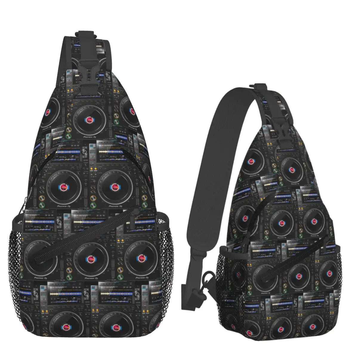 Pioneer DJ CDJ3000 Multi Format Player Chest Bag Men Sling Crossbody Backpack Chest Bag Travel Hiking Daypack Shoulder Bag