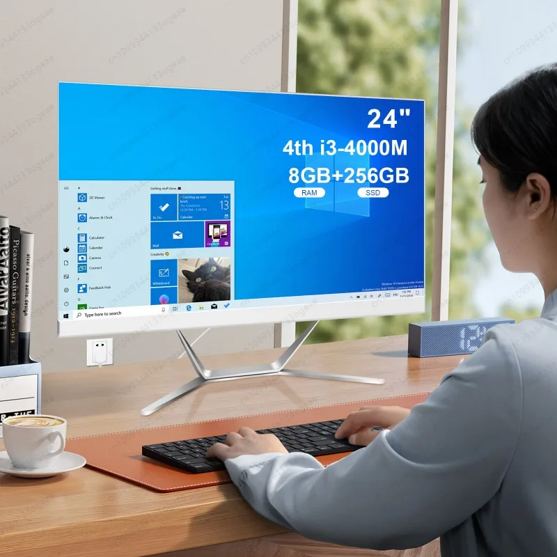 24 Inch All-In-One PC Office Business Working Computer AIO Desktops Computer Gaming Computer