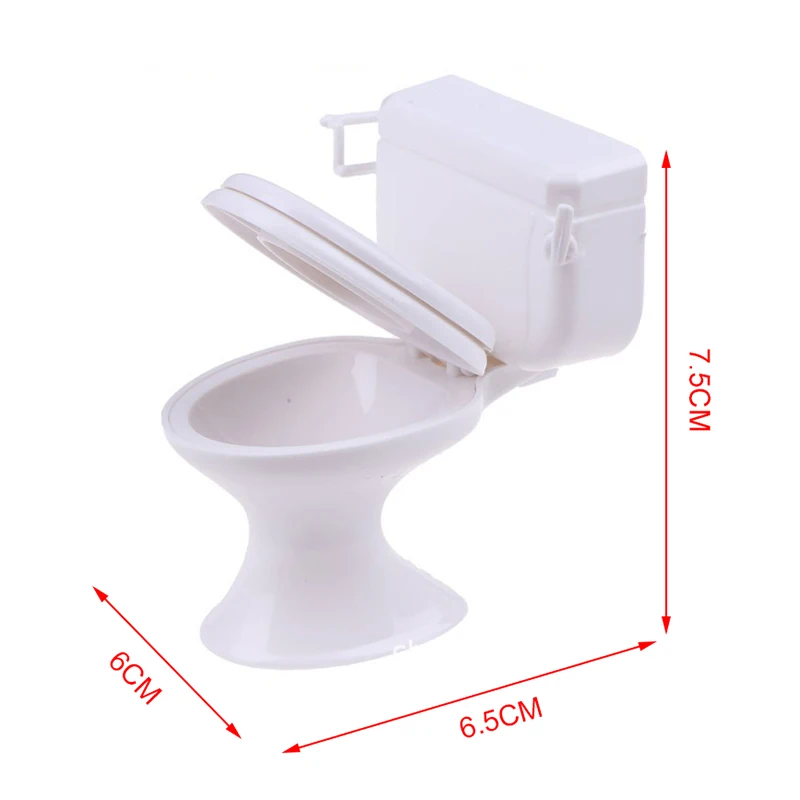 1pcs Dollhouse Furniture Vintage Bathroom Toilet Miniature Toys Dolls Accessories