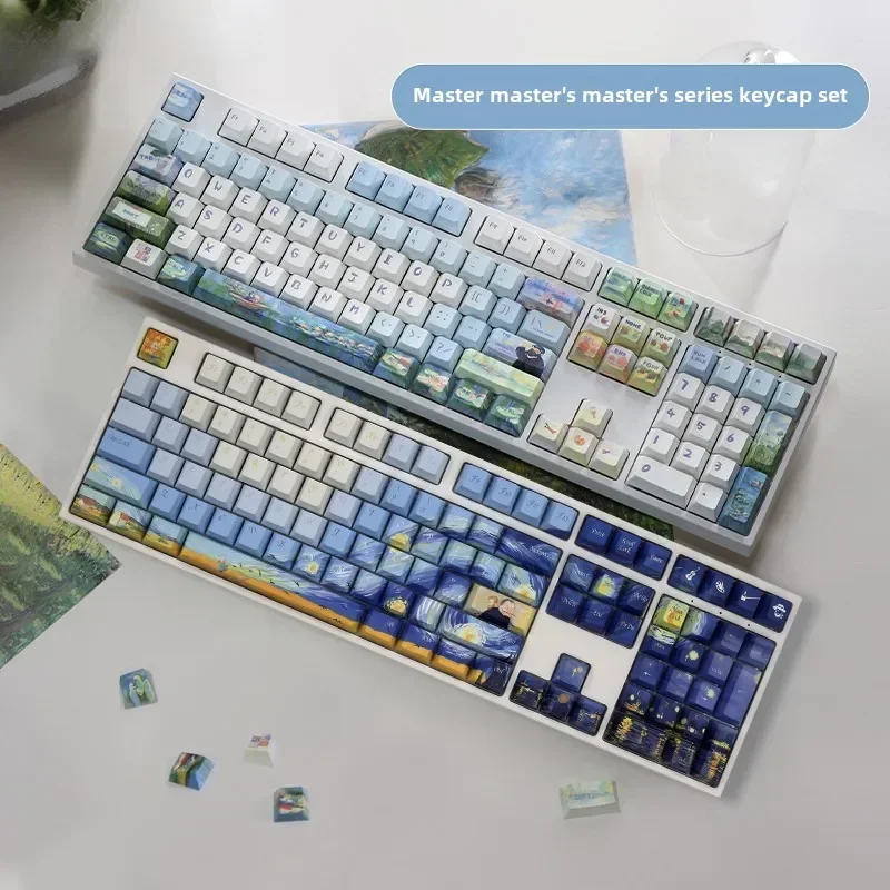 Teclado mecânico obra-prima série keycaps sublimação PBT