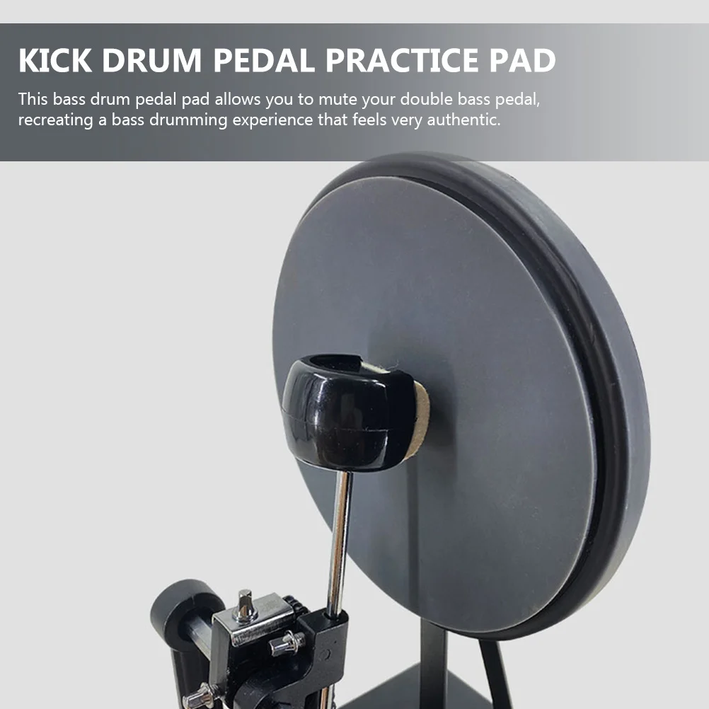 Kick Drum Trainer Bass Pedal Pad ฝึกอุปกรณ์การออกกําลังกายจําลองจริง Double Steel Replacement Parts Pads