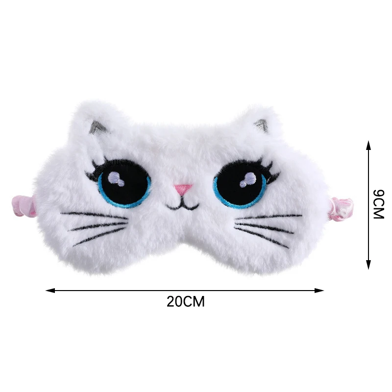 Cute Koala Kids Sleep Mask Cartoon 3D Eye Blindfolds Plush Anime Eye Mask Sleeping Travel Eye Band Shade Rest Eyepatch