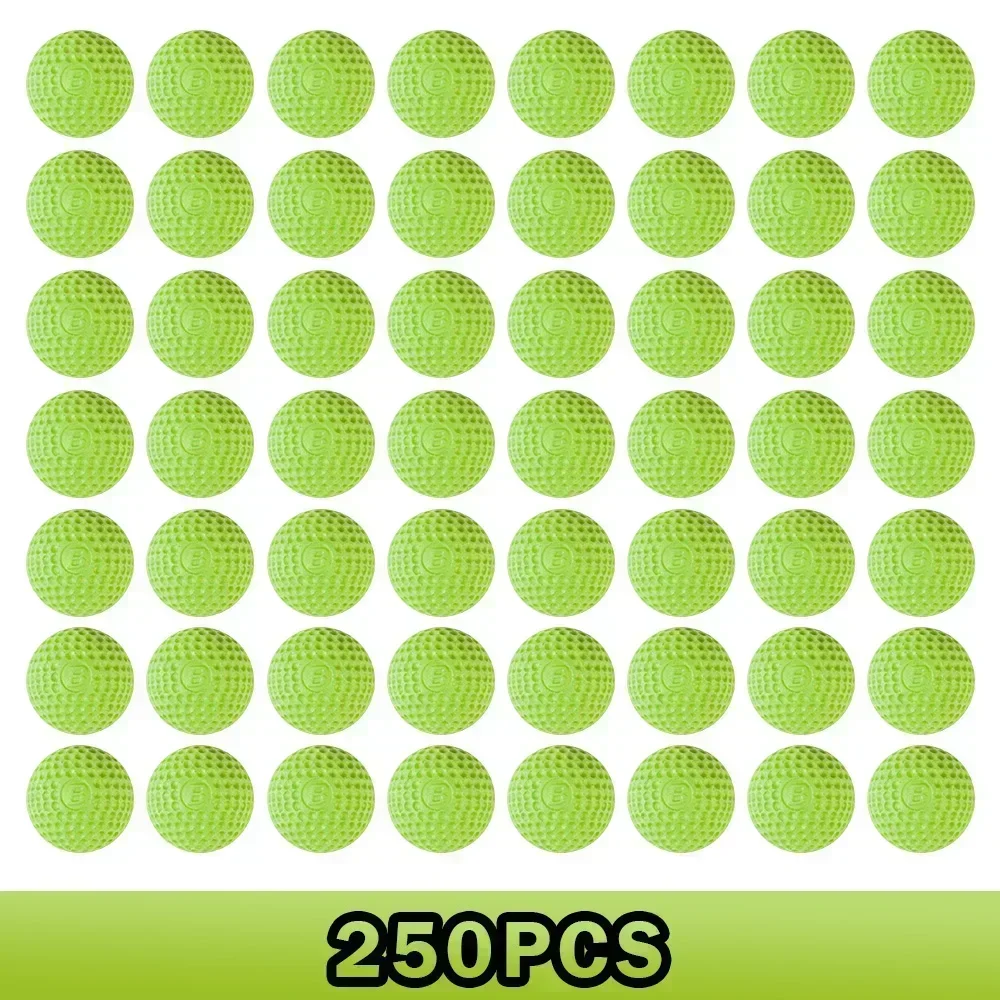 25/250 balas verdes bola para rival zeus apollo balas brinquedos arma dardos redondos macios para revistas arma brinquedo presente das crianças