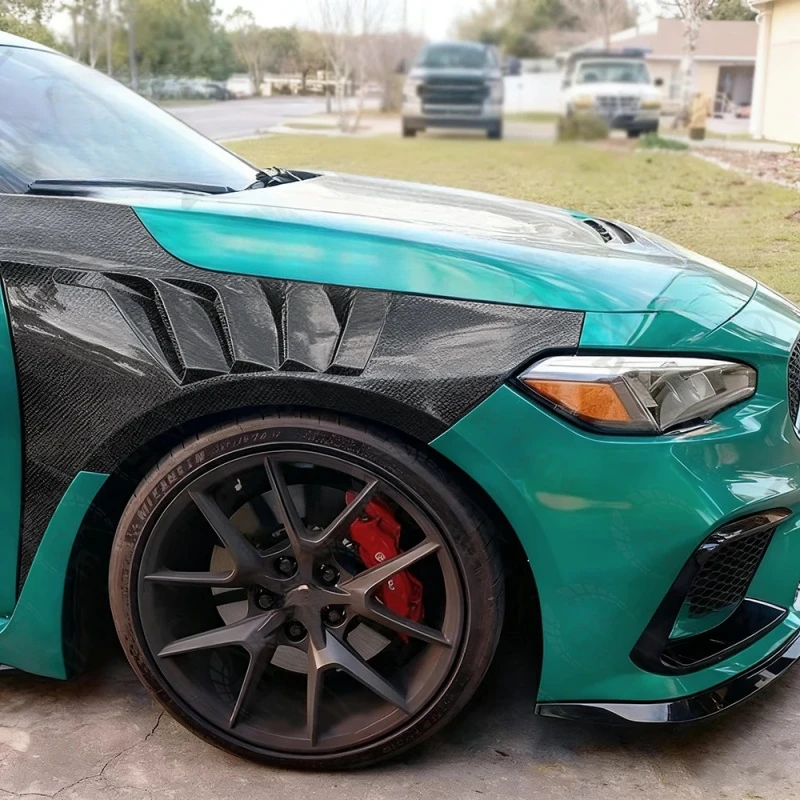 Sturdy High Polished Carbon Fiber, Screw Mount Easy Installation Fitment Verified Exterior Tuning Car Accessories