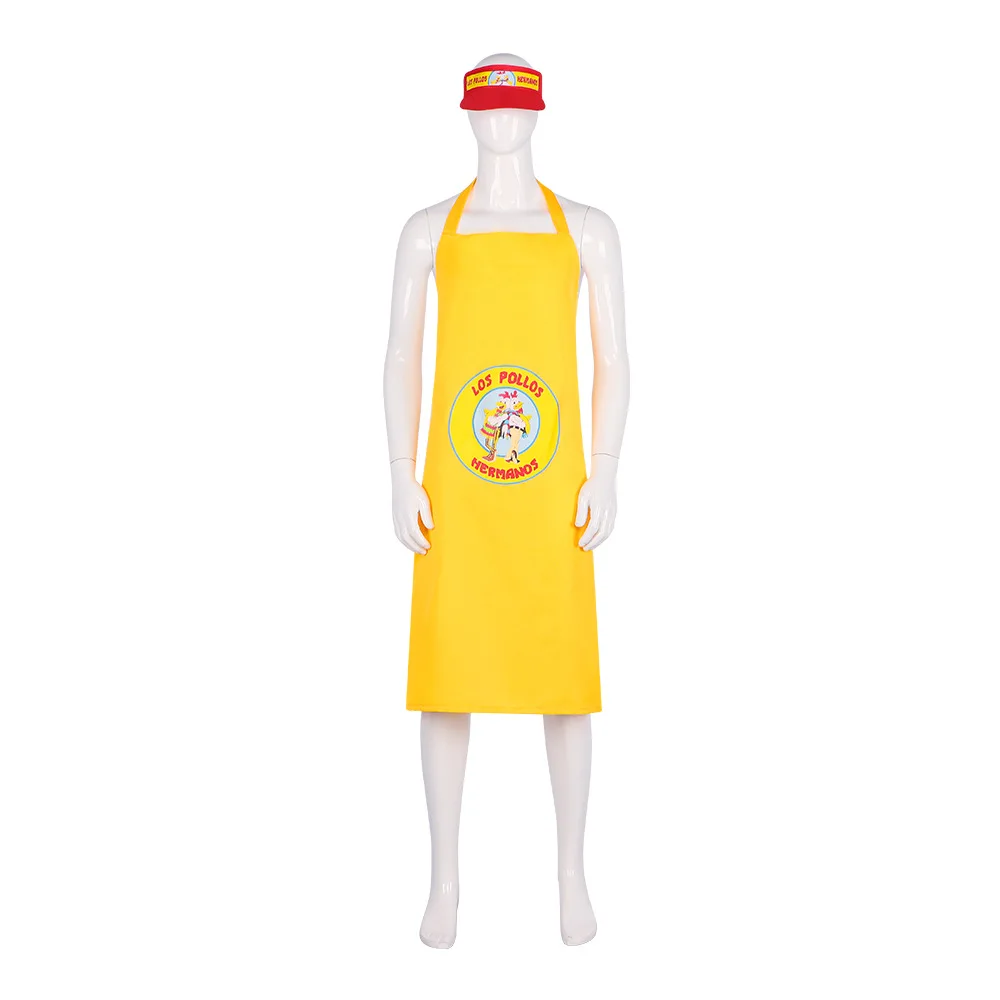 TV Los Chicken Brothers Cosplay Apron Unisex Red Yellow Party Funny Chook Costume Halloween Outfit Work Uniform Role Play