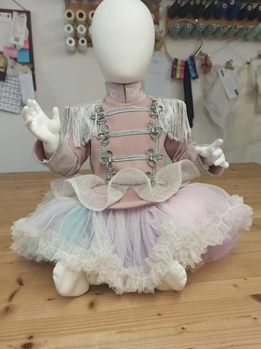 

0-12Y Baby Girl Autumn Embroidery Pink Vintage Princess Dress for Birthday Photography Holiday Eid C244