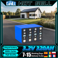 EU Stock 320Ah Lifepo4 battery 3.2V Lithium Iron Phosphate Rechargeable Cells DIY 12V 24V 48V golf cart RV Solar Camping Batteri