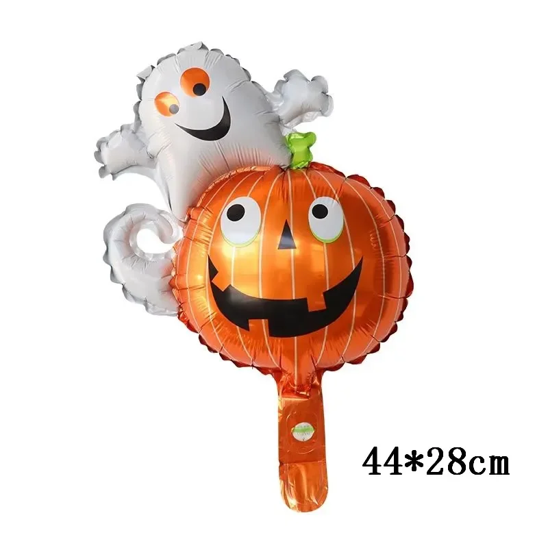 25 Stück Mini Halloween Kürbis-Geist-Folienballons Fledermaus Totenkopf Kürbis Luftballons Kinder Horror Halloween Nacht Party Dekorationen – Detail 16