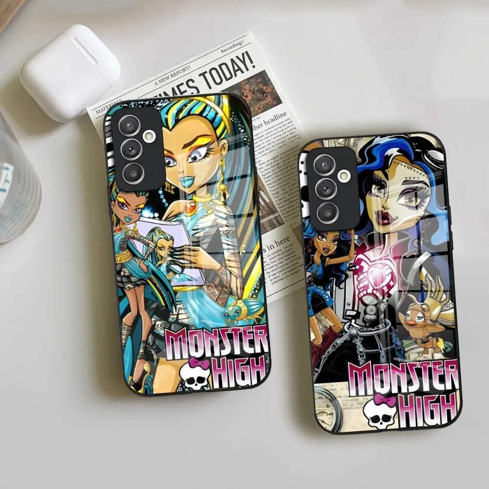 M-MonsterS Cartoon H-HighS Phone Case for Samsung S24 Ultra S23 S22 S20 Fe S21 Plus Galaxy A54 A34 A24 A53 M54 Note 20 Back Cove