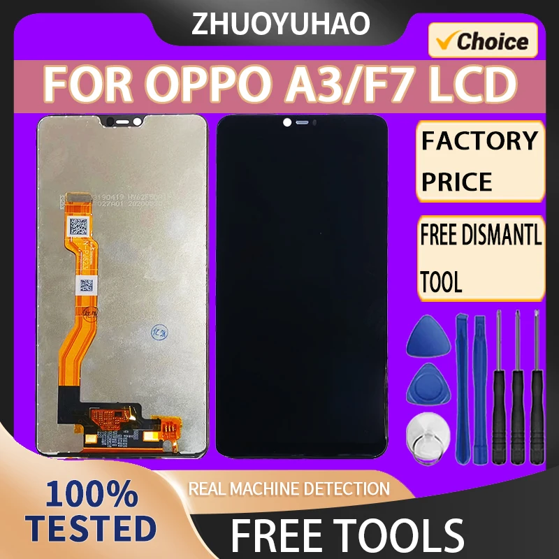 6.2\'\' LCD Display For OPPO A3 LCD Replacement Display Touch Screen For OPPO A3 F7 LCD Screen Digitizer Assembly
