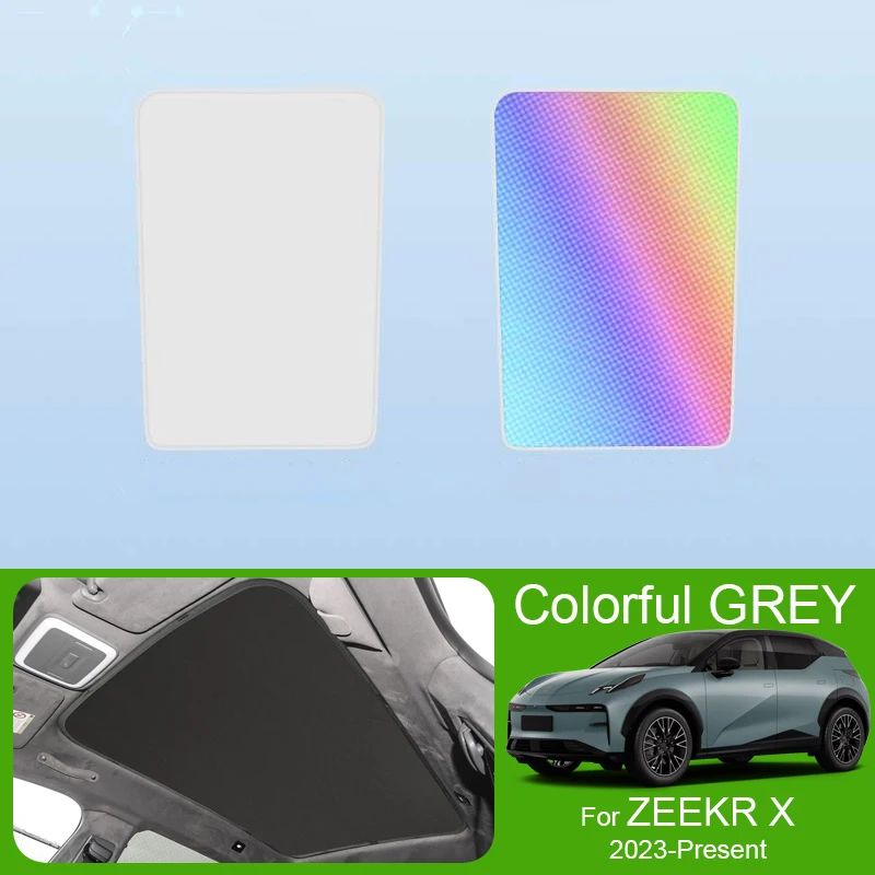 

Car Sunroof Sunshade Cover For ZEEKR X 2023-Present Colorful Ice Nano Heat Insulation Skylight Anti-UV Auto Accessories