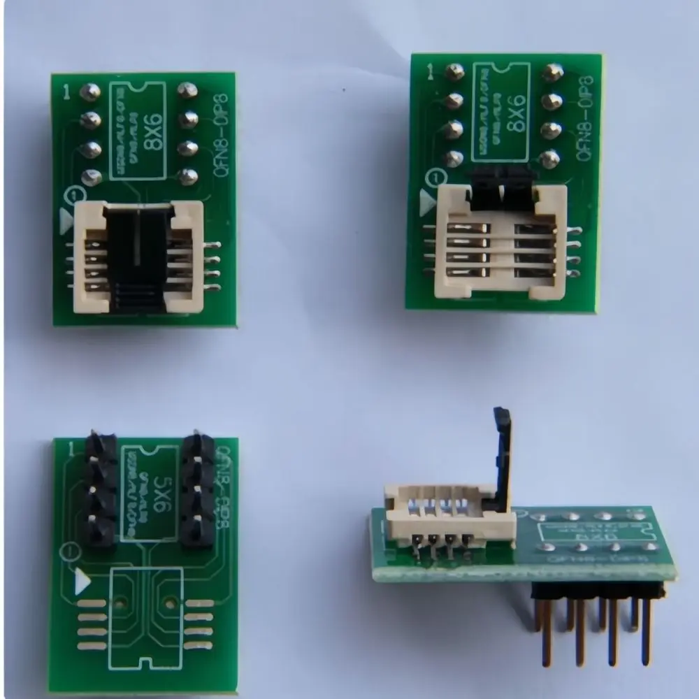 For For ANASWEENEY Bios Chip Programmer Socket WSON8 DFN8 QFN8 Adapter 6x8mm 5x6mm 1.27mm Pitch Data Writing Fixture