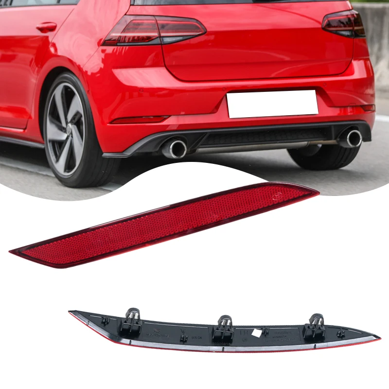 For Volkswagen Golf 7.5 MK7.5 2018 2019 2020 Rear Bumper Reflector False Lamp Rear Bumper Reflective Strip 5GG945105 5GG945106