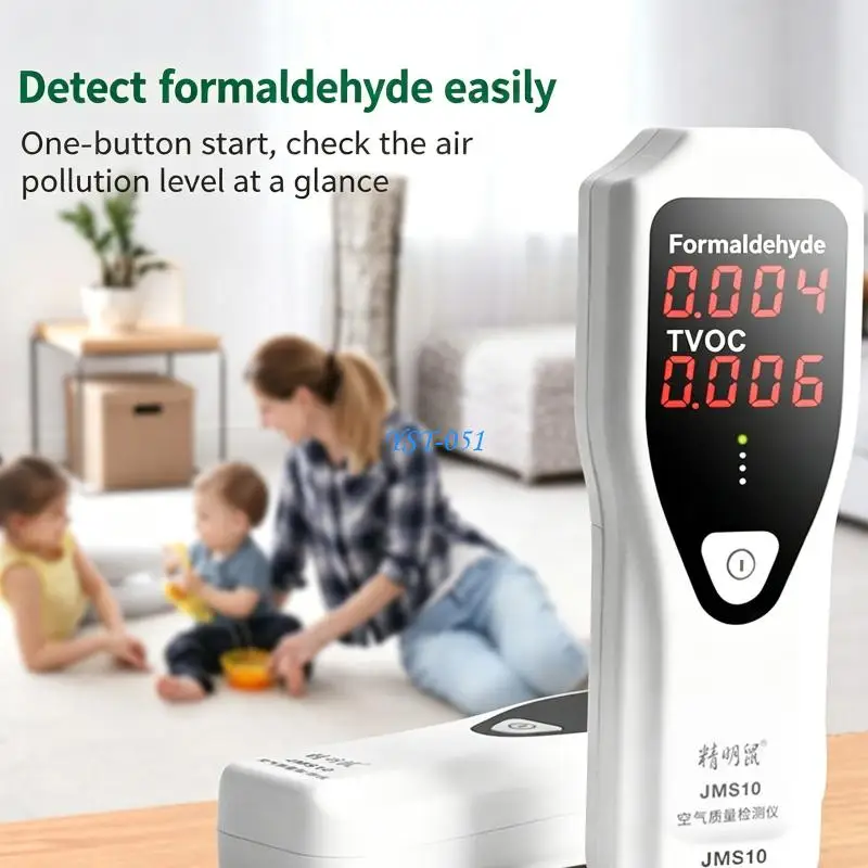 E15A Home Air Quality Monitor For Formaldehyde Detector Battery Operated Portable Sensors For Newly Renovated Space