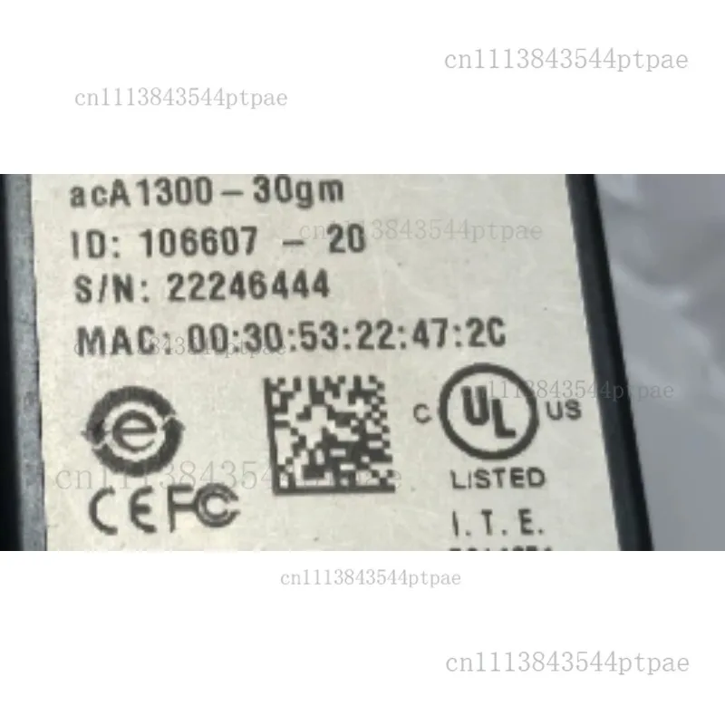 Aca1300-30gm 1.3 Megapixel Ccd Industrial Camera Gige Poe Black and White 30fps C-mount (real Shot)