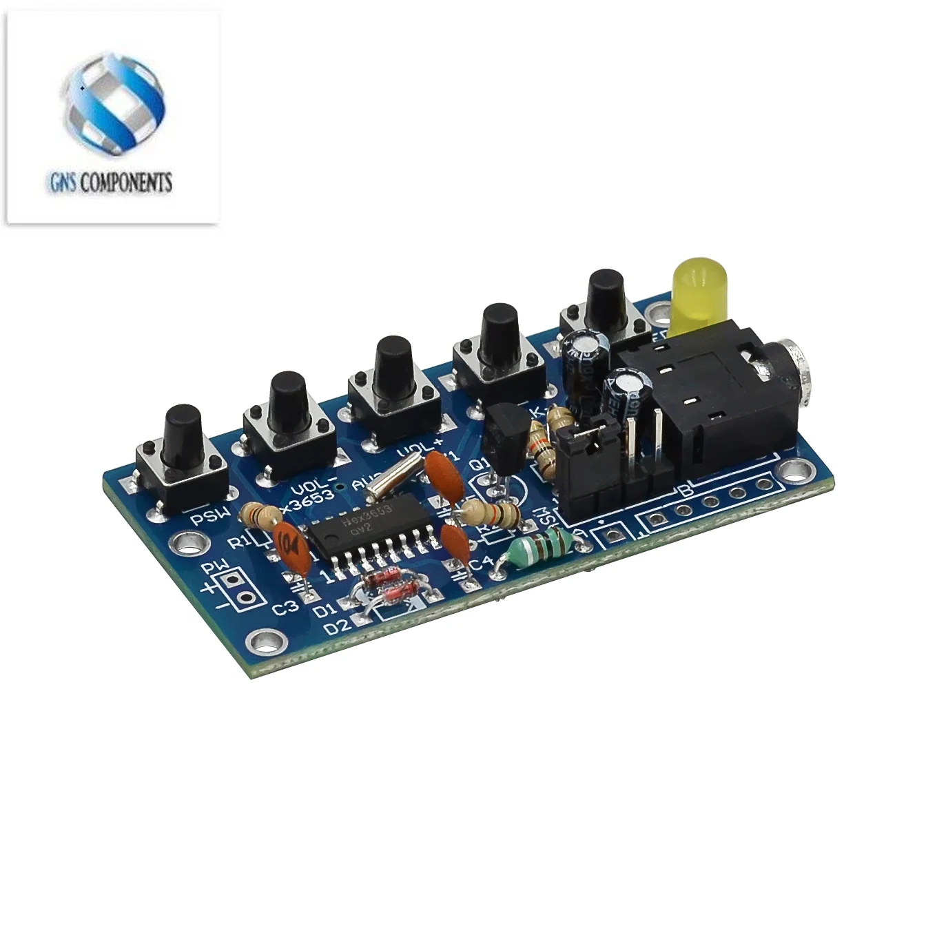 DIY zestawy elektroniczne bezprzewodowy moduł odbiornika stereofoniczne Radio FM PCB 76MHz-108MHz DC 1.8V-3.6V