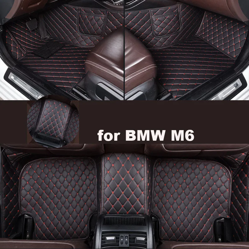 Car Floor Mats for BMW M6 (4door) 2013-2015 Accessories Customized Auto Carpets