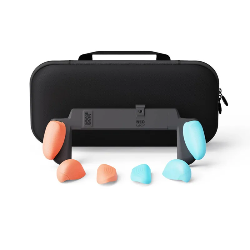 Savage Raven van Skull & Co. NeoGrip + MaxCarry-hoes voor Nintendo Switch 2, met vervangbare ergonomische handgreepbescherming voor NSW2