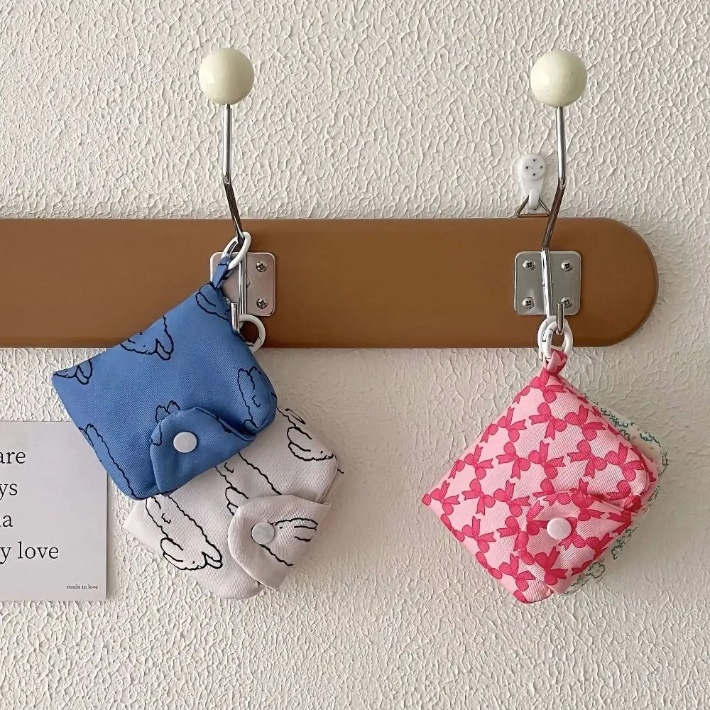 New Cute Student Coin Purse Portable Korean Wallet Card Holder Multi Layer Card Bag Canvas Small Storage Bag