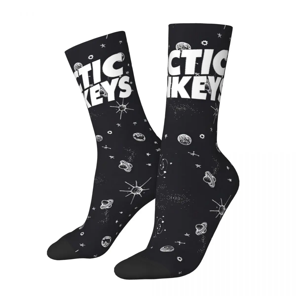 Funny Rock Music Album Band Soccer Socks Arctic Monkeys Polyester Crew Socks for Unisex Sweat Absorbing