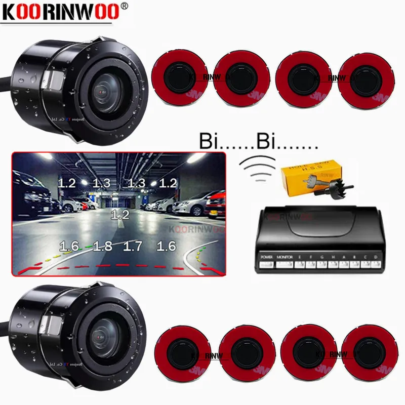 

Parking Sensors Kit For Cars Rear And Front Radar 8 Vehicle Supplies Blind Spot Detection For Parktronic Electronic Accessories