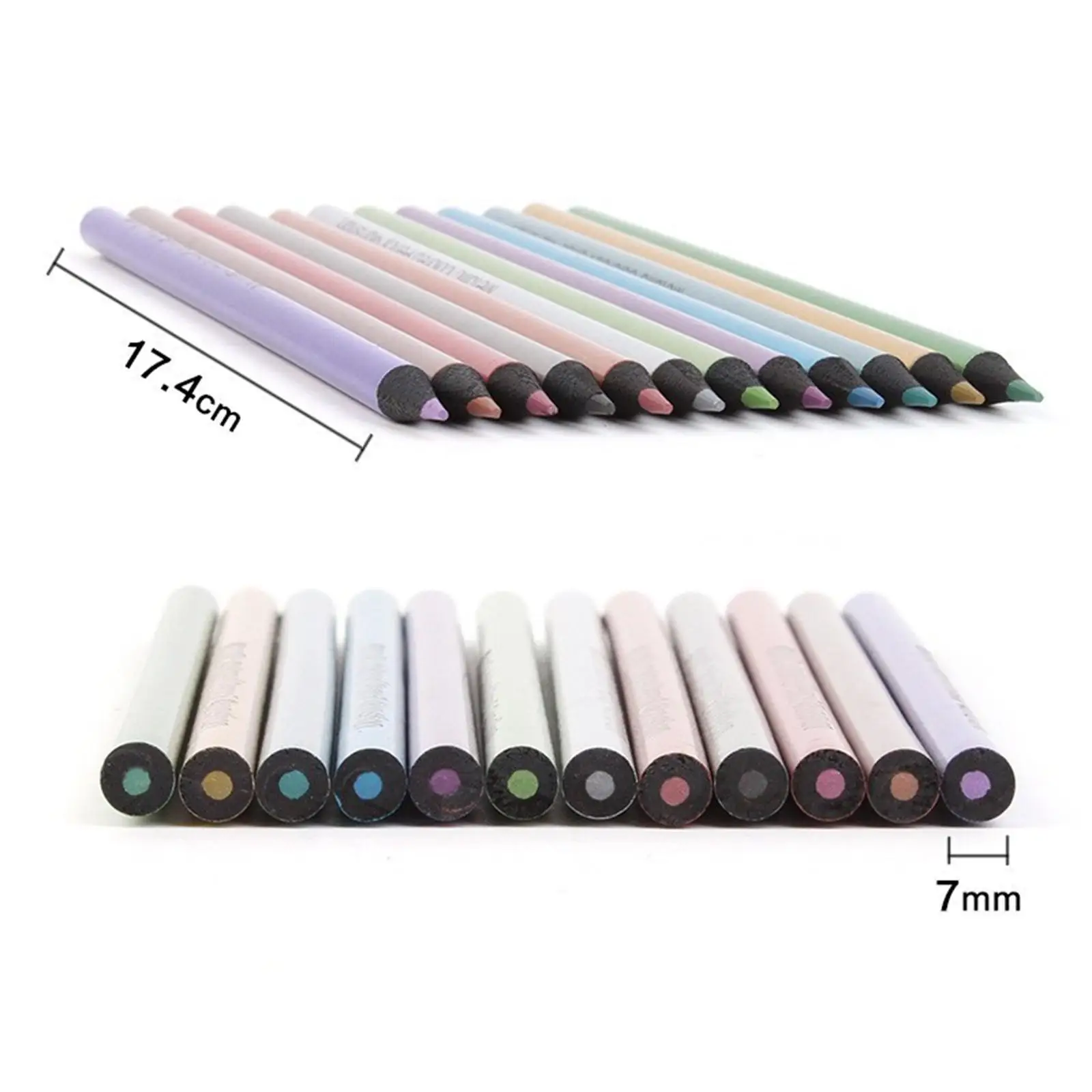 12 Wood Colored Pencils Set Coloring Shading Painting Drawing Pencils for Art Craft