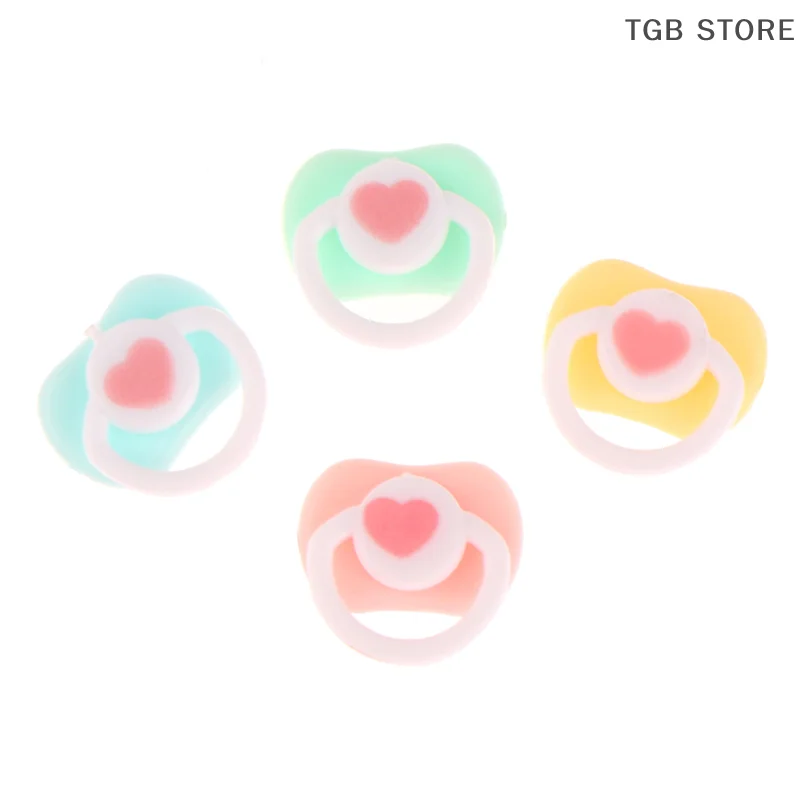 5Pcs Mini Doll Pacifier Set OB11 BJD Dolls Baby Dolls Kids Toy Dummy Nipples Play House Accessories Lovely Baby Pacifier Supp