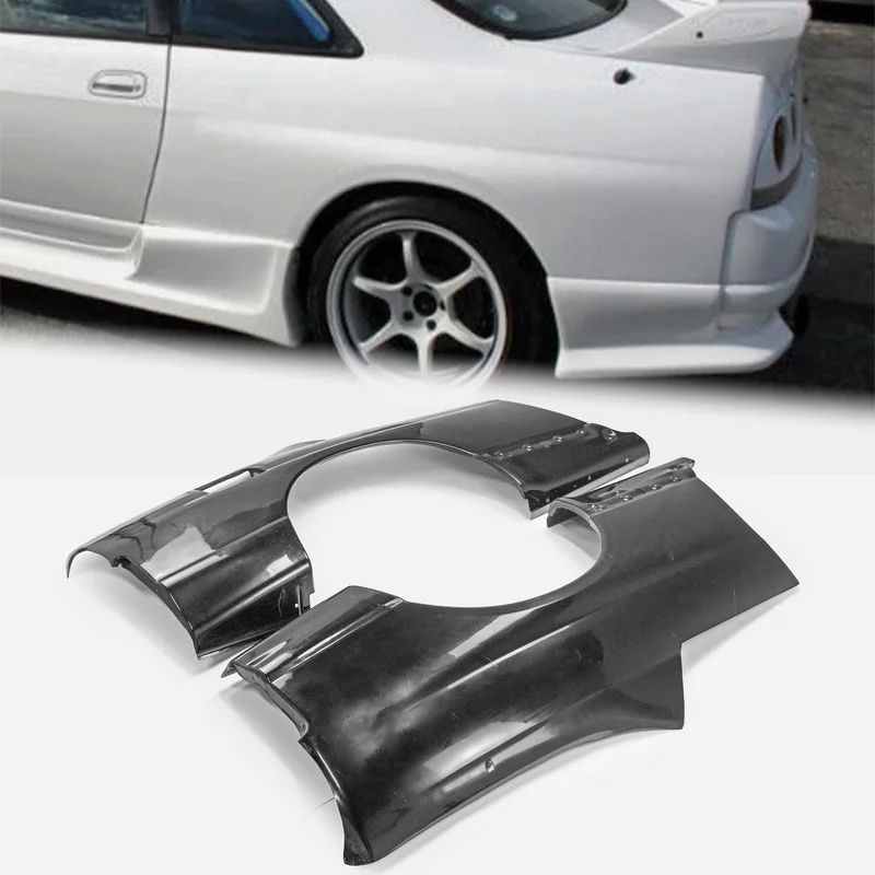 

For Nissan Skyline R33 GTST GTR Style Rear Fender Quarter Panel Body Kit Glass fiber unpainted