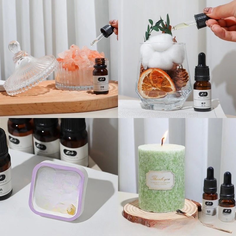 

10ml Scent Essential Oil/DIY Scented Candle for Car Home Bedroom Flameless Aromatherapy Oil Soluble Fragrance Long Lasting Aroma