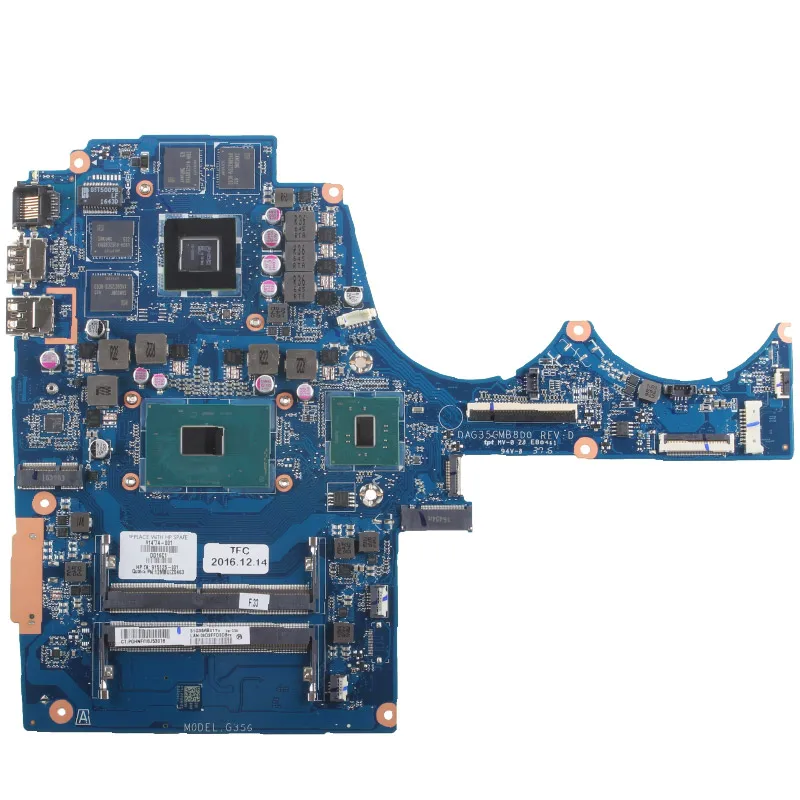 DAG35GMB8D0 For HP OMEN 15-AX Laptop Motherboard 914774-601 914775-001 With i5 i7-7TH CPU 216-0896088 2G DDR4 Notebook Mainboard image 2