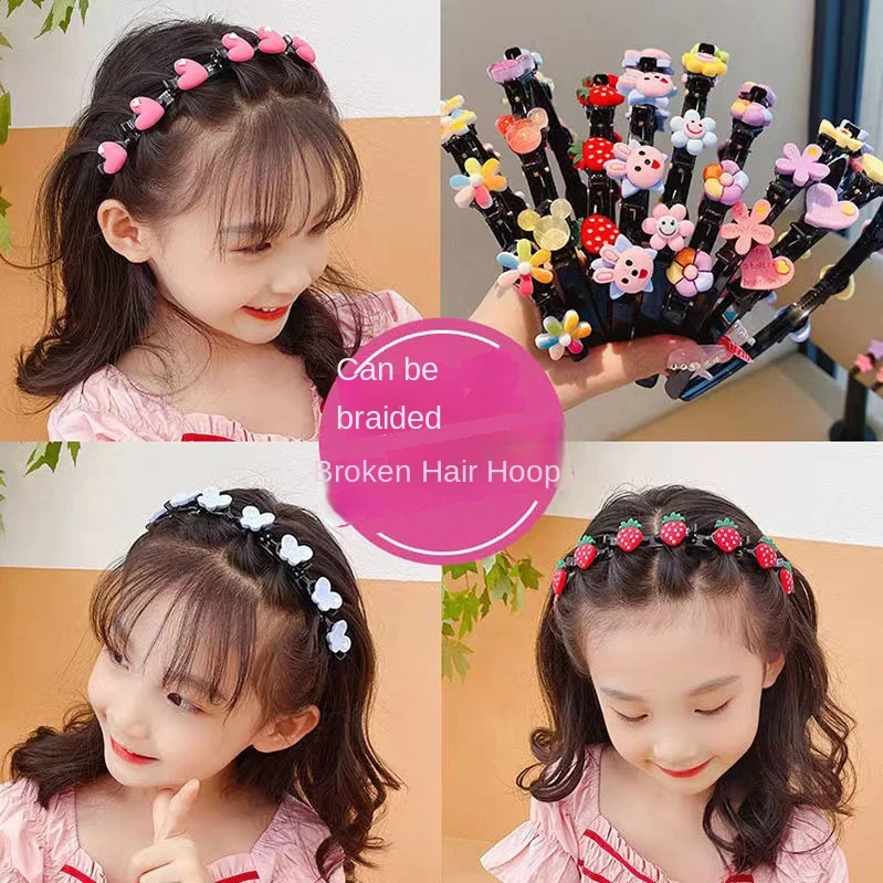 Child Handmade Strawberry Hairbands Birthday Gifts Headwear Headband Hair Accessories Cute Flower Hair Band for Girls Hair Clip