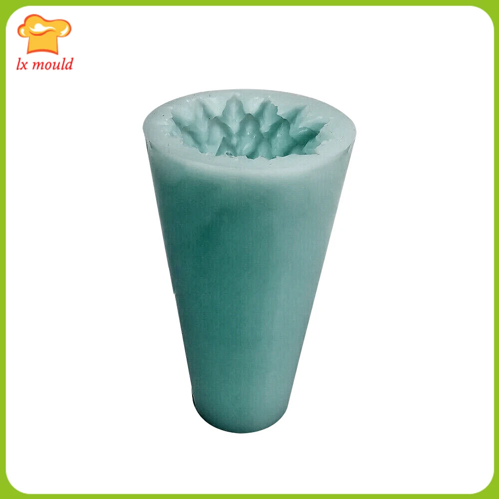 3D Christmas Tree Silicone Candles Mould Home Decoration DIY Wax Aromatherapy Plaster Mold Christma Fir Tree